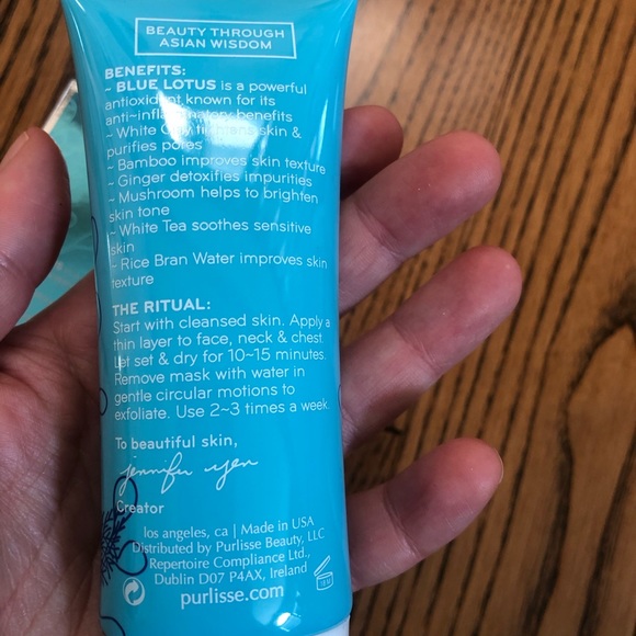 Purlisse Blue Lotus Seed Mud Mask + Exfoliant 2.5oz - Picture 5 of 6